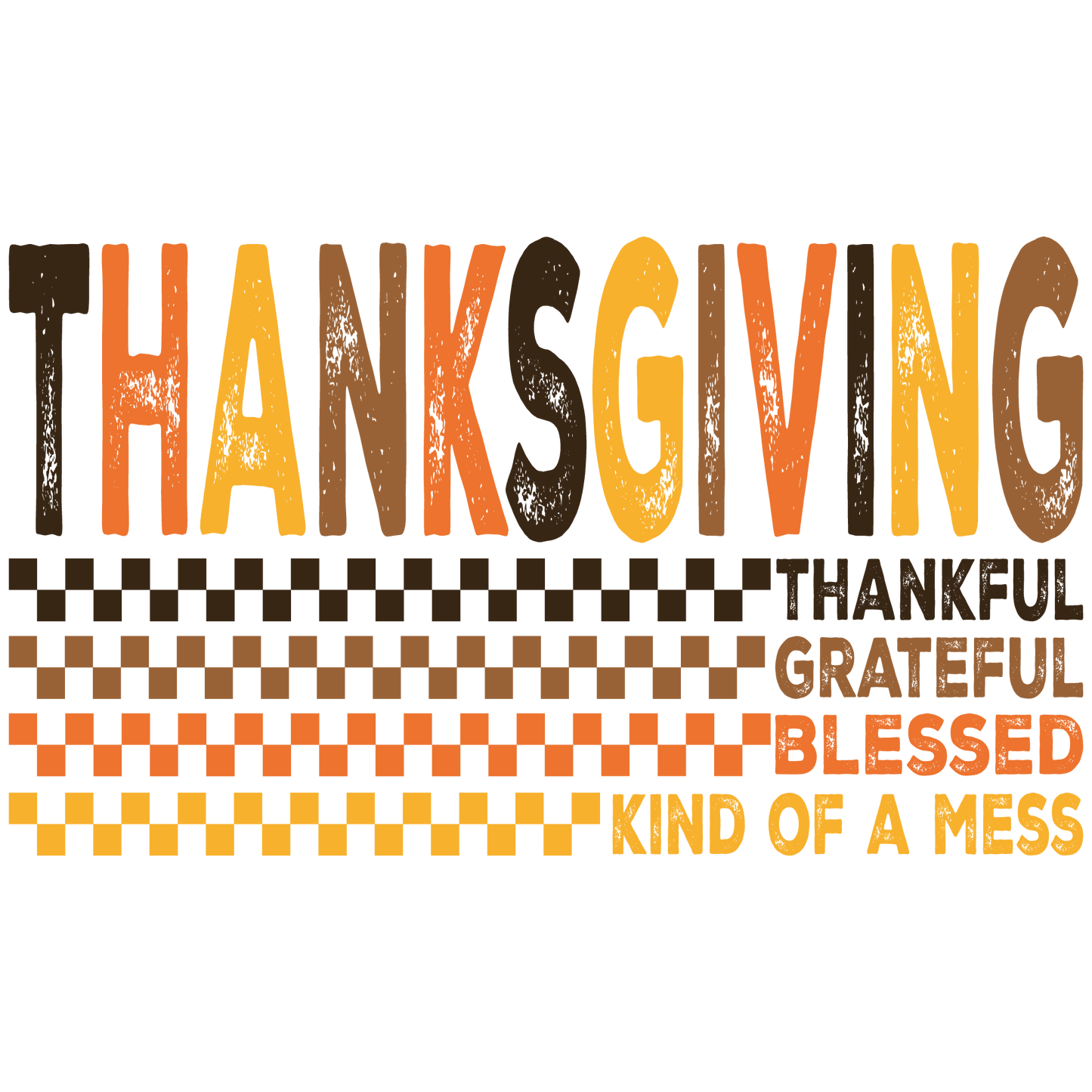 Thankful, Grateful, Blessed & Kind Of A Mess