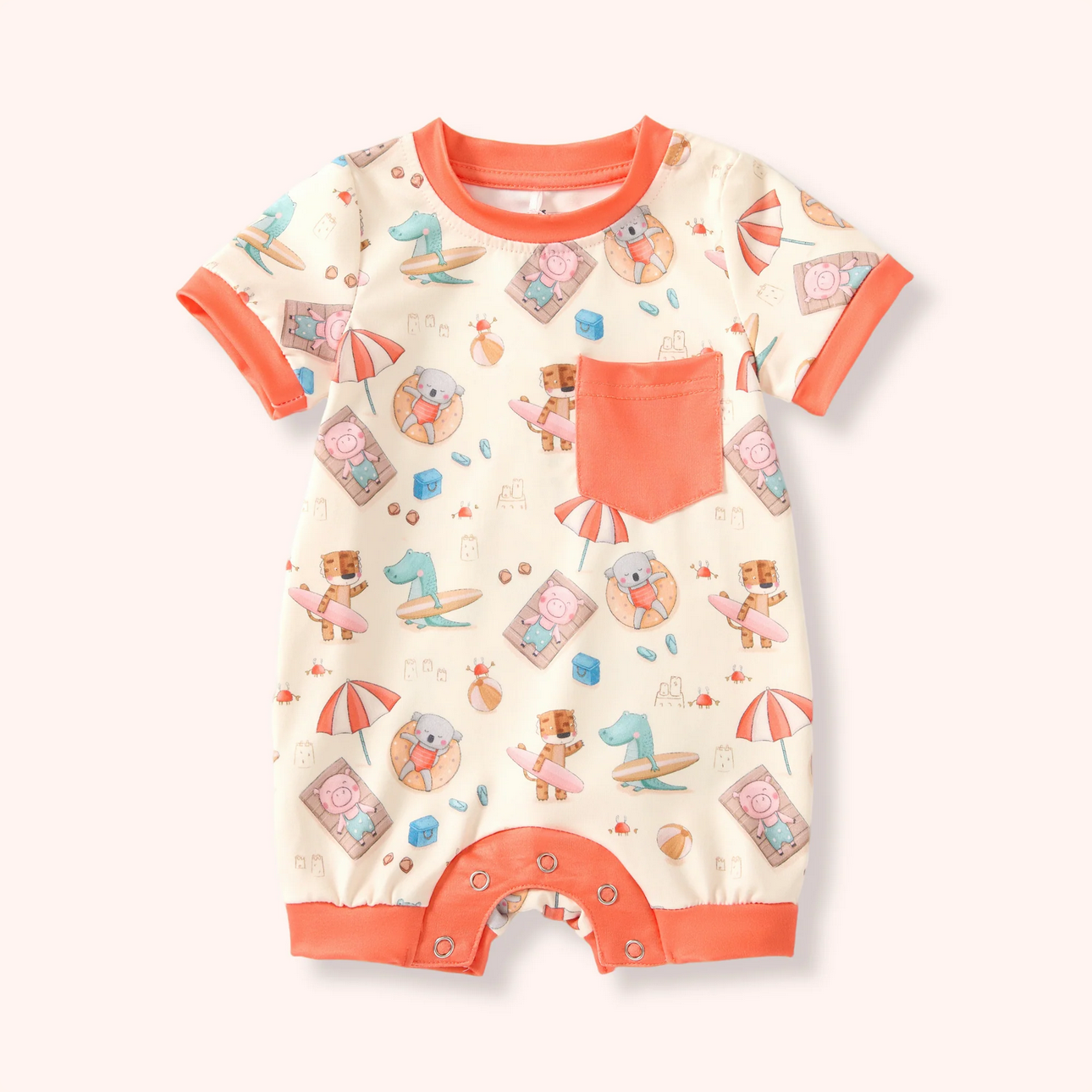 Pete & Lucy Boardwalk Buddies Boy Romper
