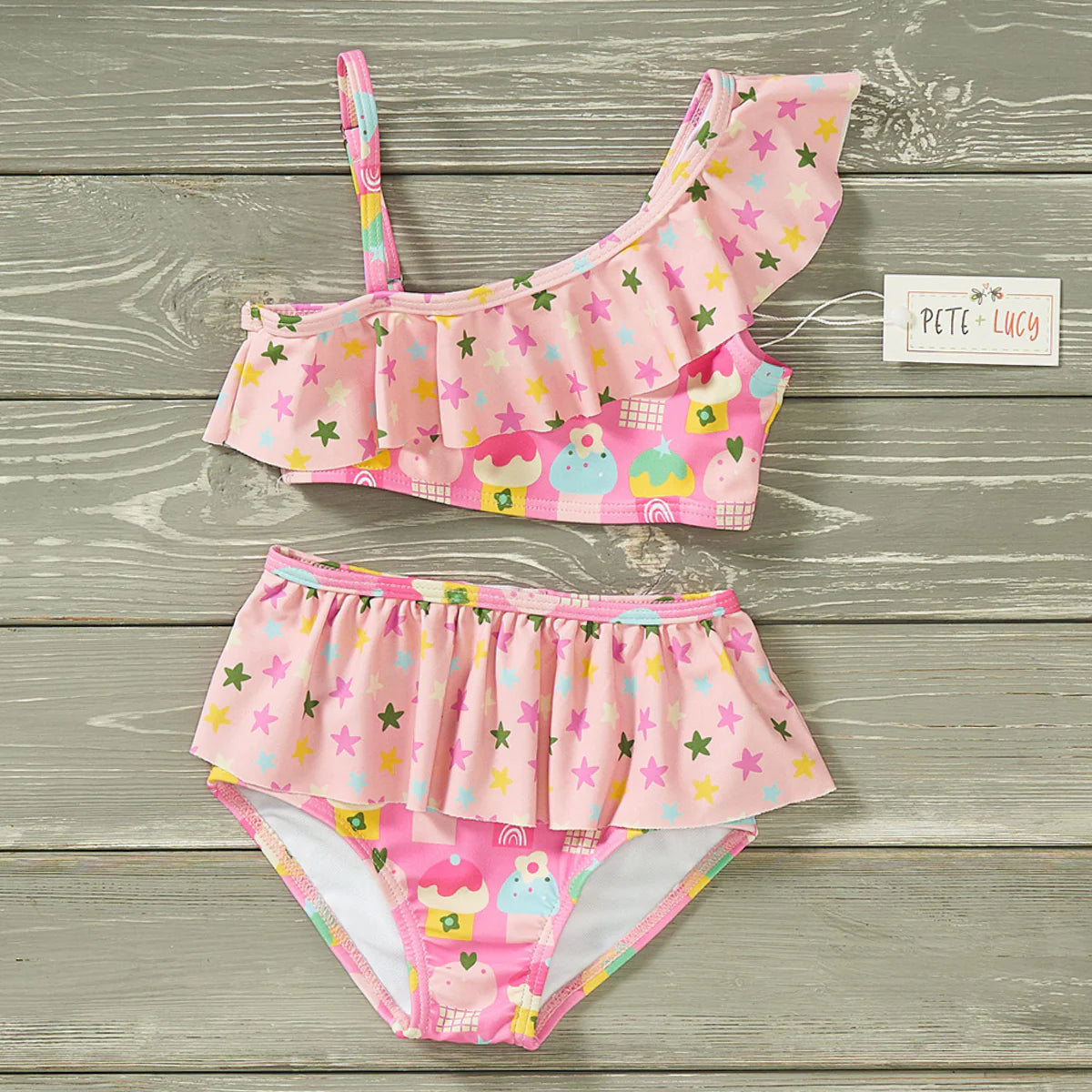 Pete & Lucy Cute as a Cupcake 2 Piece Swimsuit