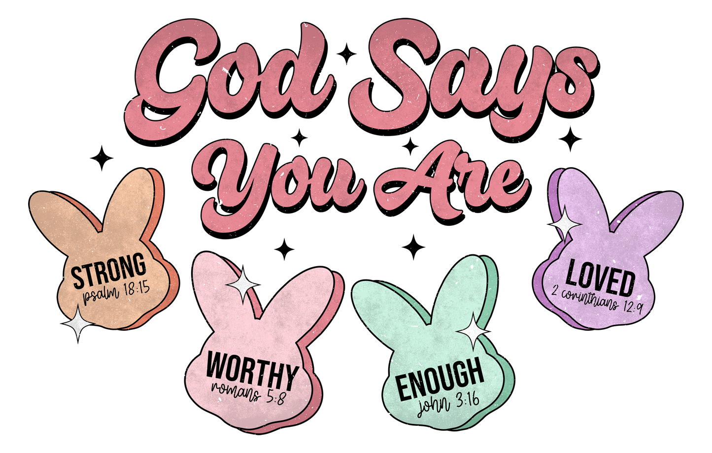 God Says Easter Bunny T- Shirt