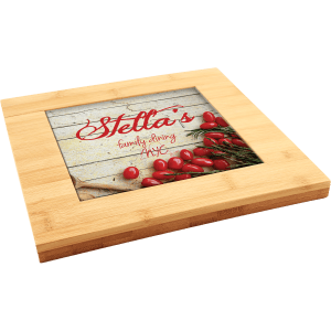 Bamboo Trivet with Recessed Area for 6" Tiles -9" x 9"