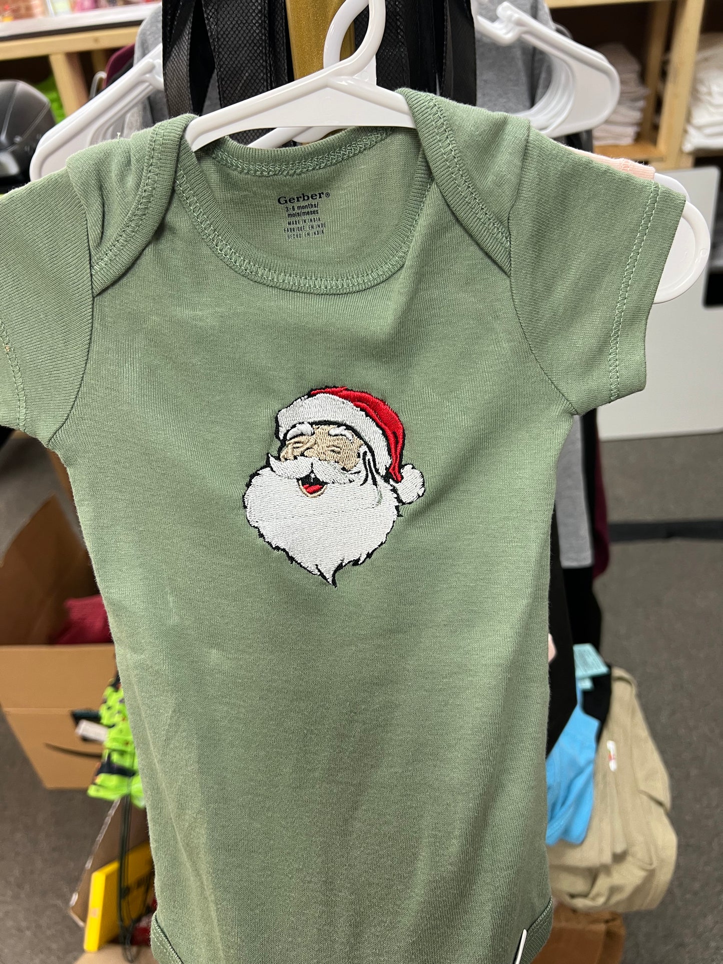 Embroidered Santa Onsie