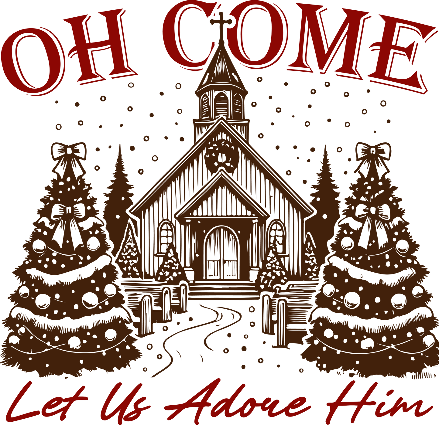 Oh Come Let Us Adore Him Tshirt