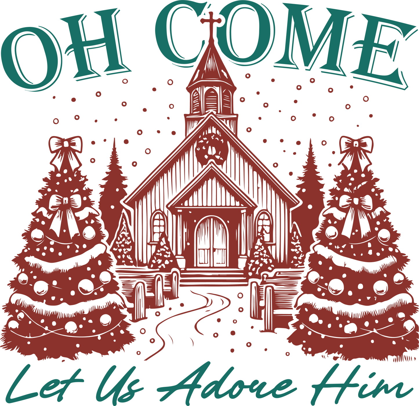 Oh Come Let Us Adore Him Tshirt