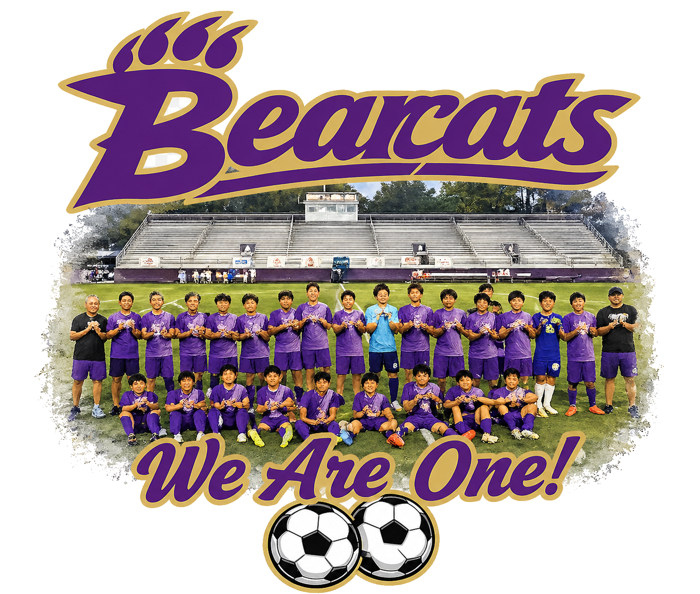 Bearcat Soccer We Are One Tshirt