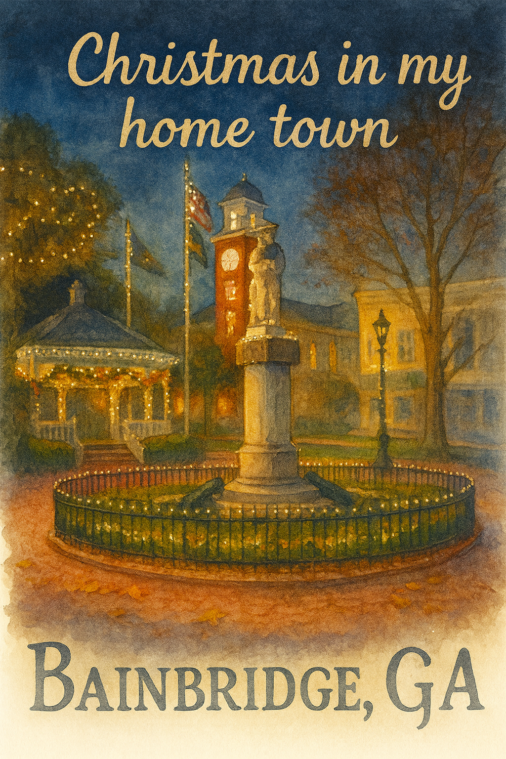Christmas Bainbridge, GA Tshirt