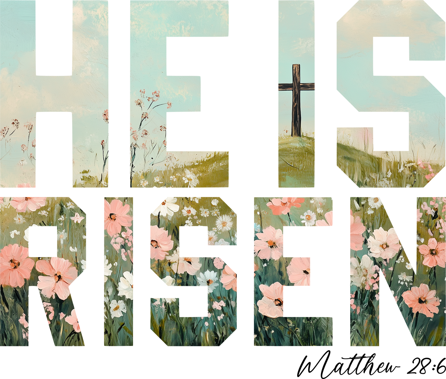 He Is Risen Easter- Matthew T- Shirt