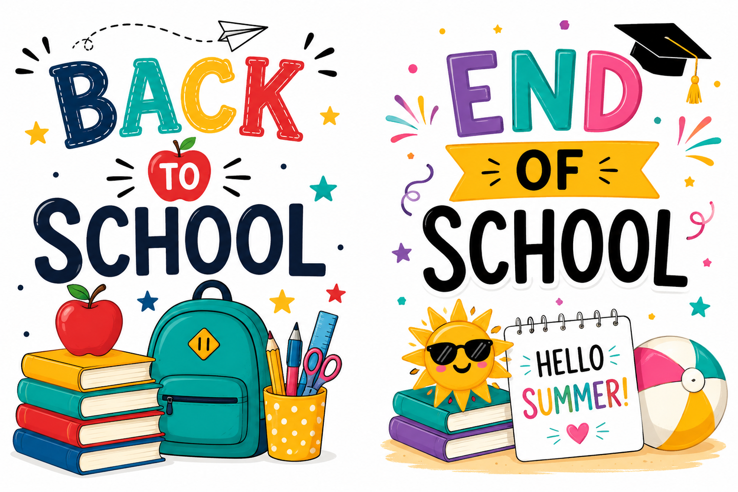 Back to School,  End of School & Special School Events