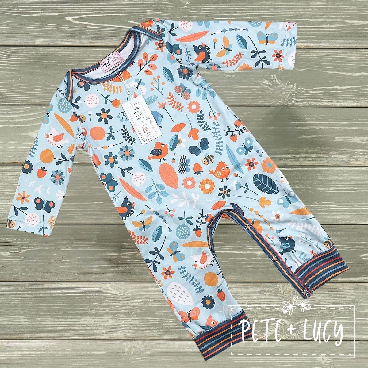 Pete & Lucy Birds & Bloom Romper