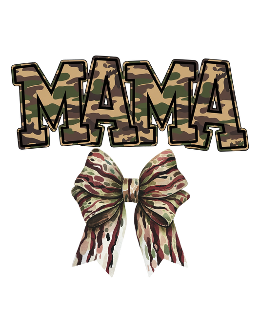 Mama Camo Bow TShirt