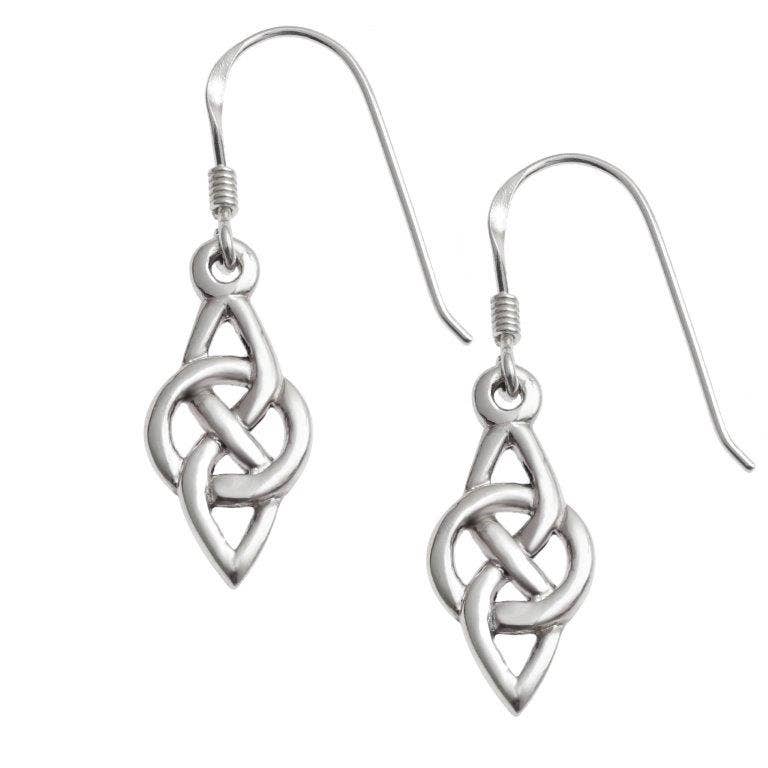 Dainty Silver Celtic Earrings