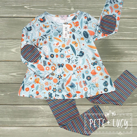 Pete & Lucy Birds and Bloom 2 Piece Set