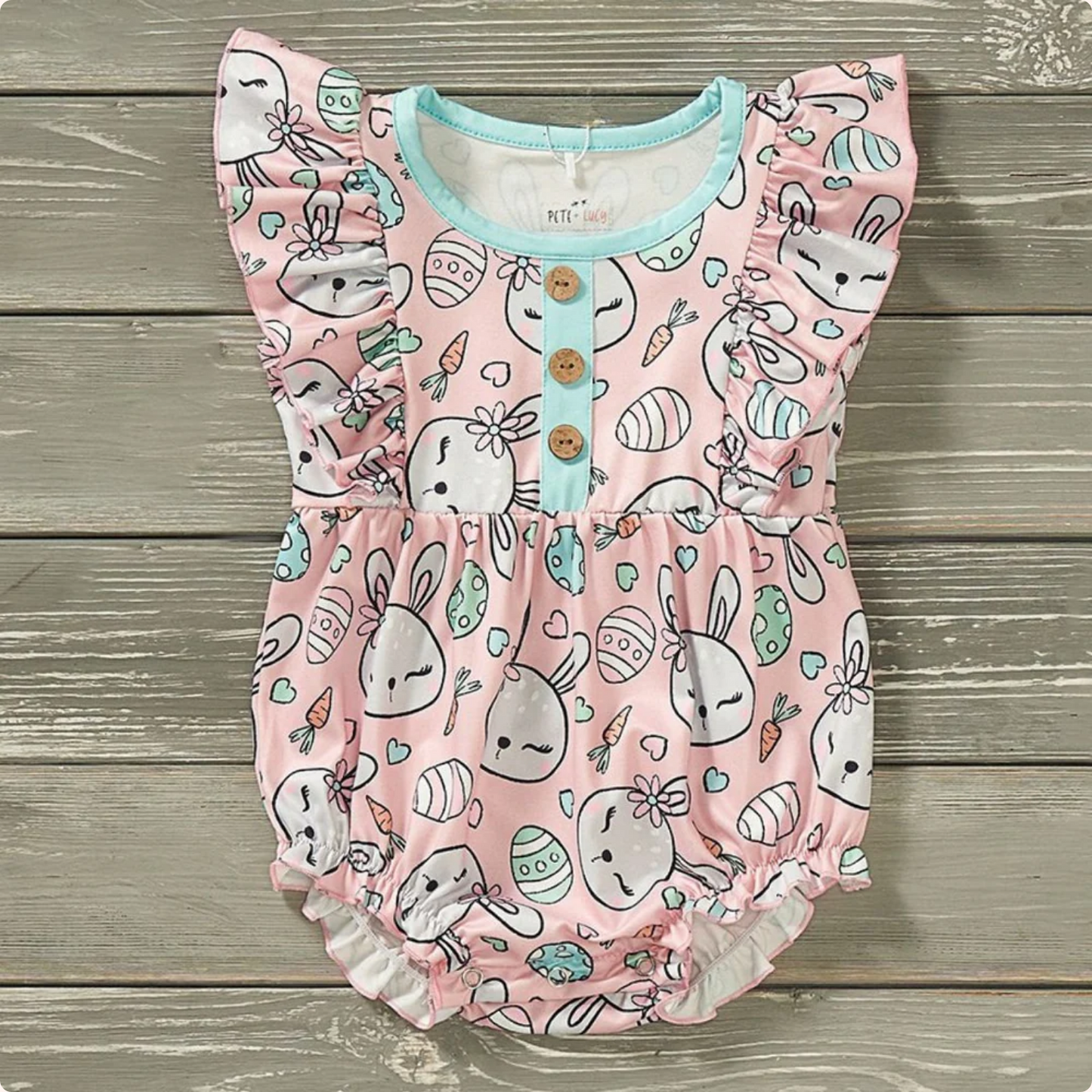 Pete & Lucy Easter Bunny Hop Romper