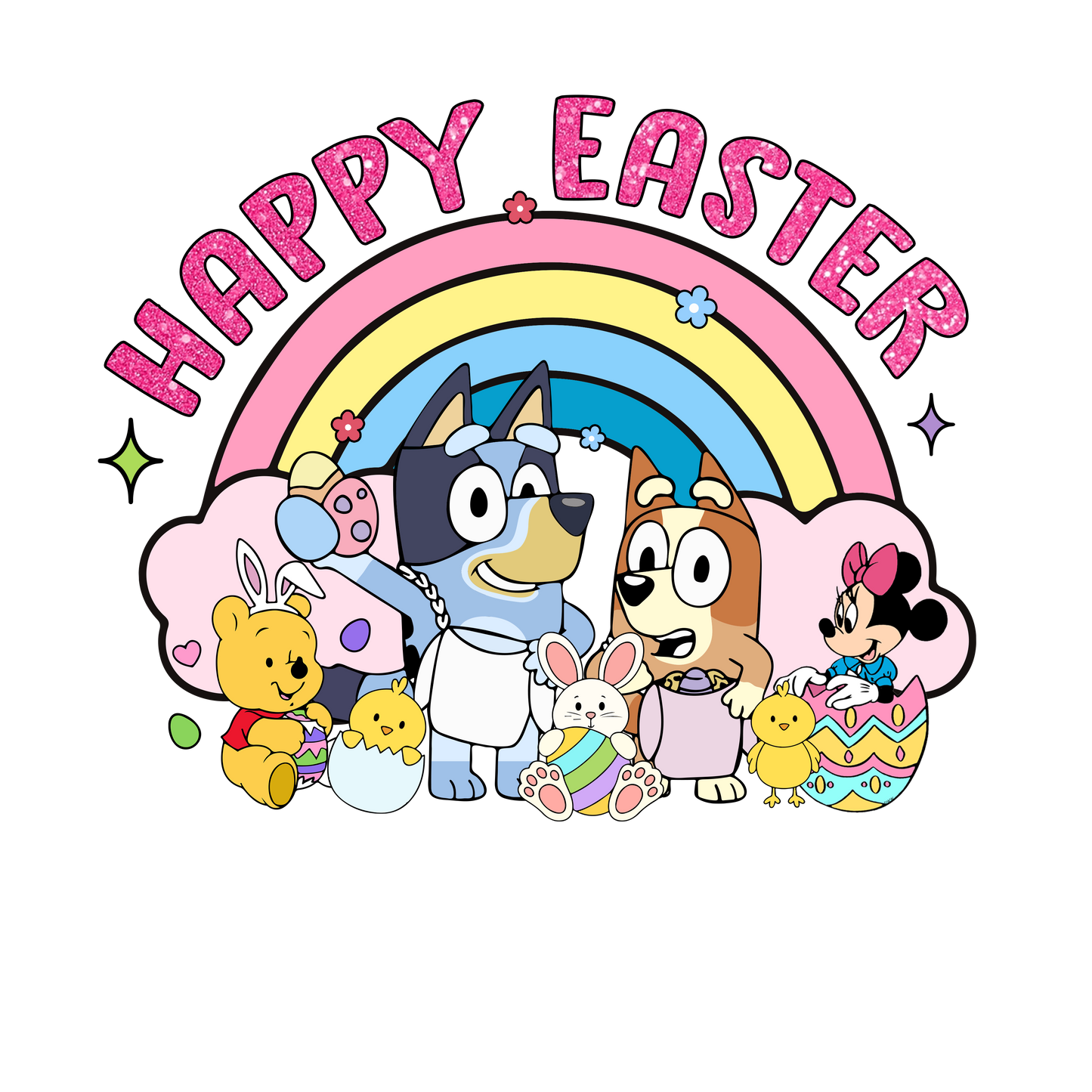 Easter Bluey T- Shirt Collection Youth
