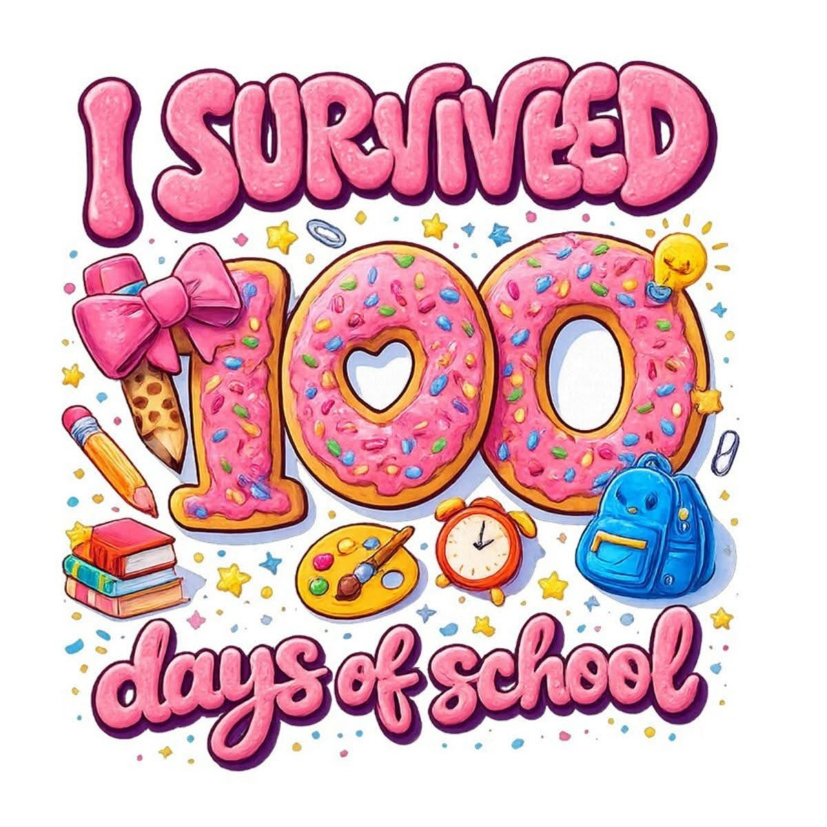100 Days of School T-Shirt -Youth