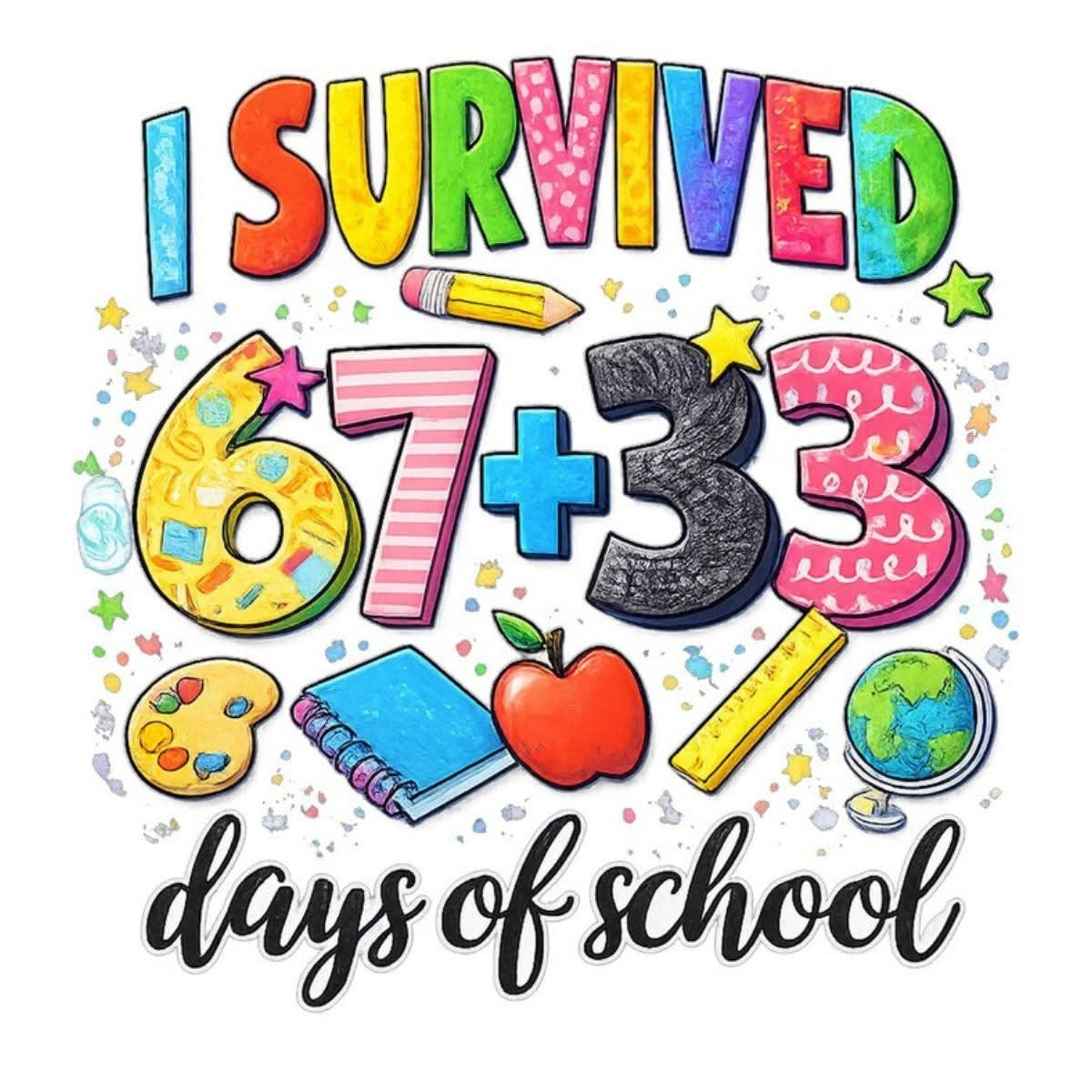 100 Days of School T-Shirt -Youth