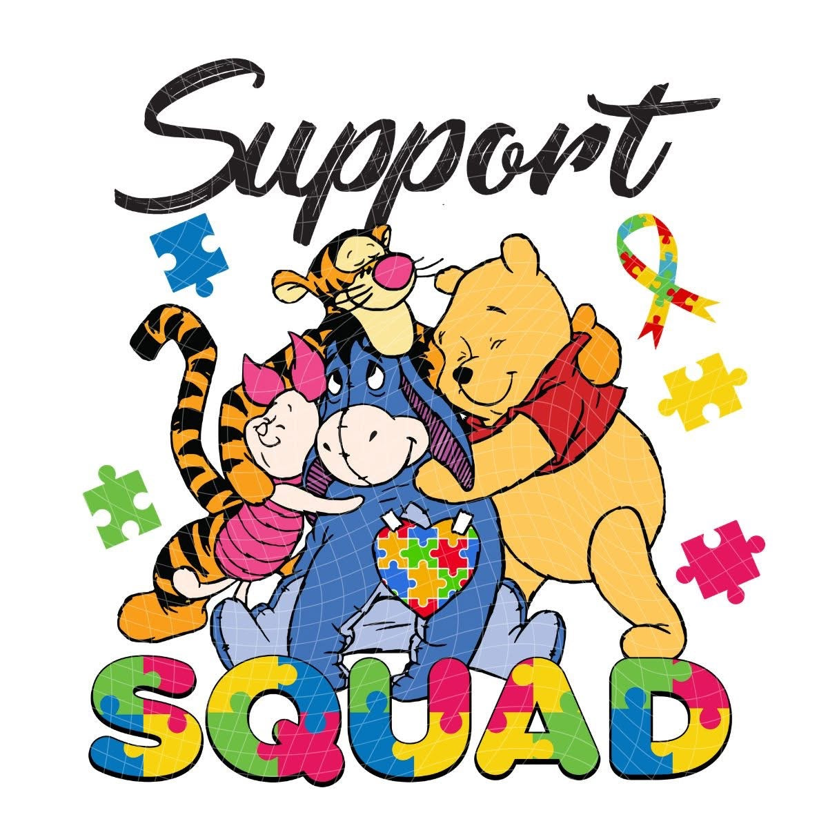Cartoon Autism Awareness T-Shirt Collection