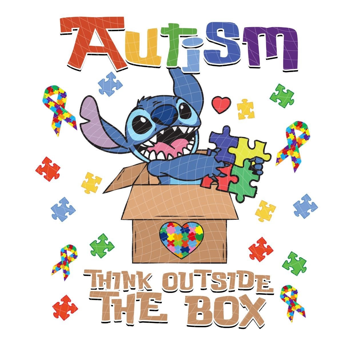Cartoon Autism Awareness T-Shirt Collection
