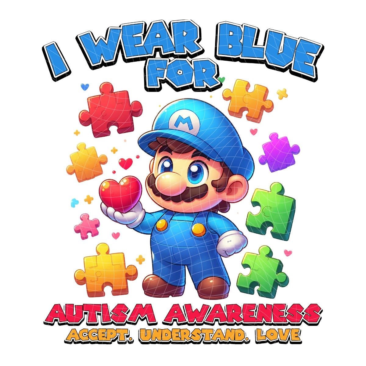Cartoon Autism Awareness T-Shirt Collection