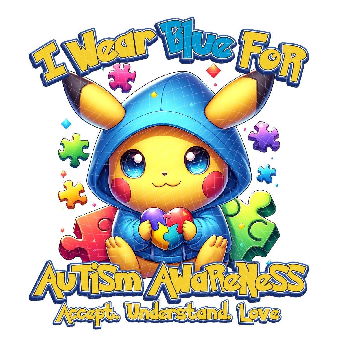 Cartoon Autism Awareness T-Shirt Collection