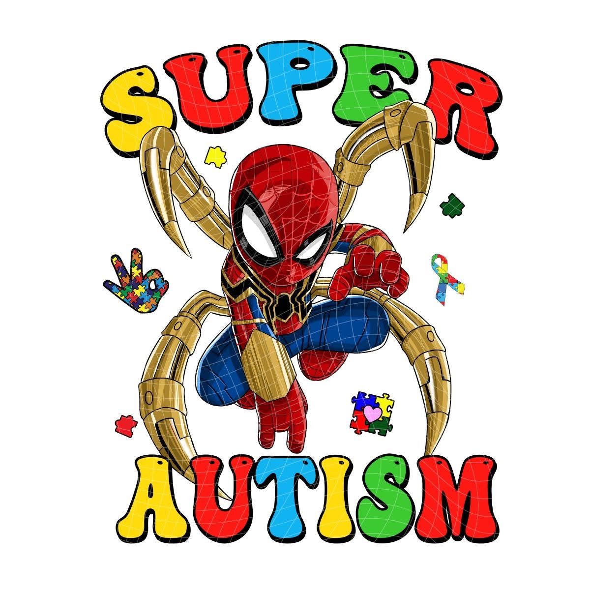 Cartoon Autism Awareness T-Shirt Collection