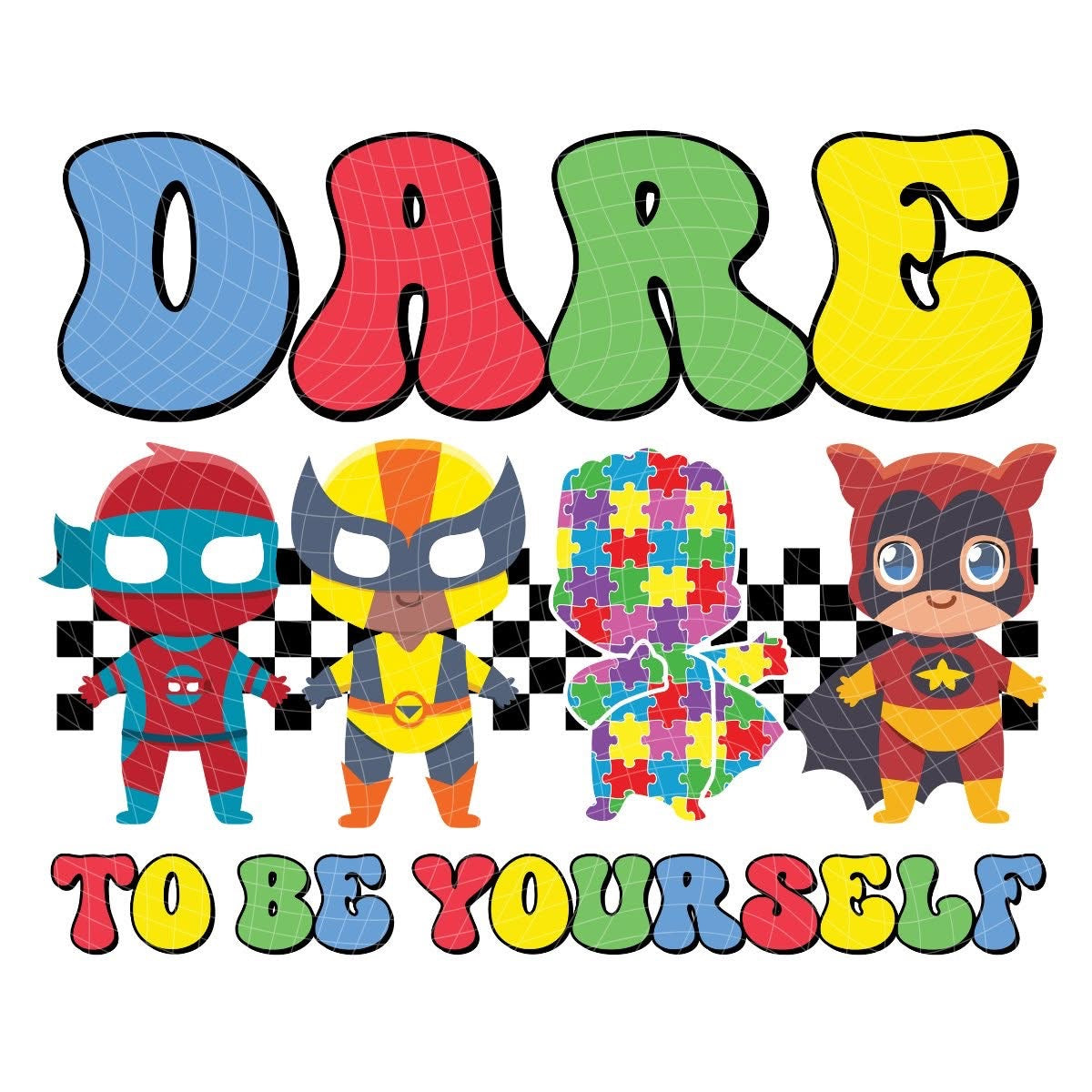 Cartoon Autism Awareness T-Shirt Collection