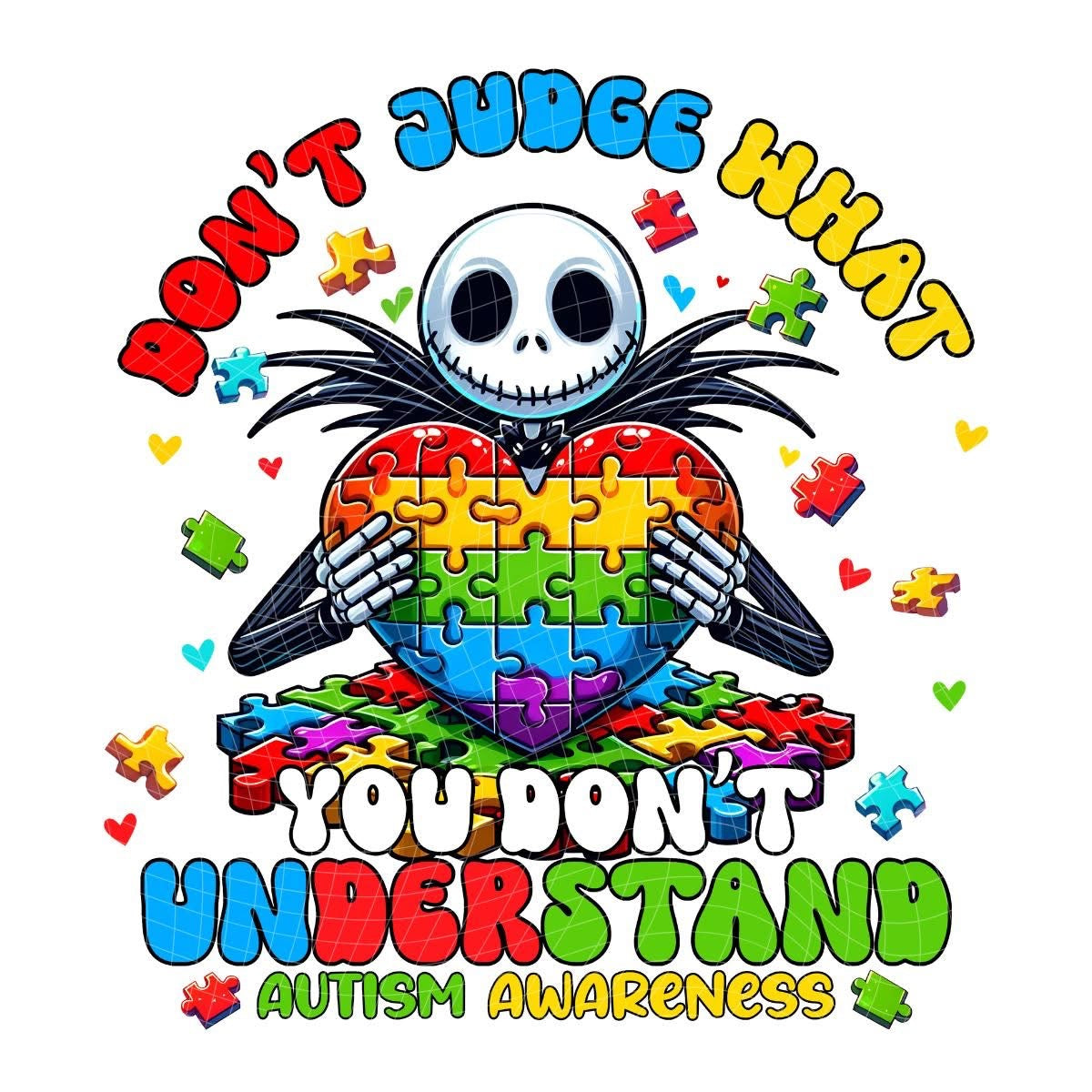 Cartoon Autism Awareness T-Shirt Collection