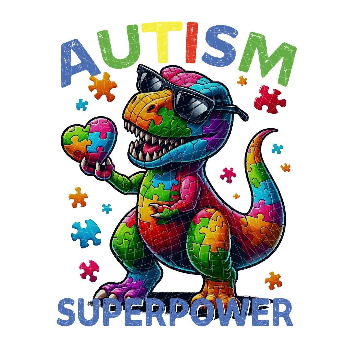 Cartoon Autism Awareness T-Shirt Collection