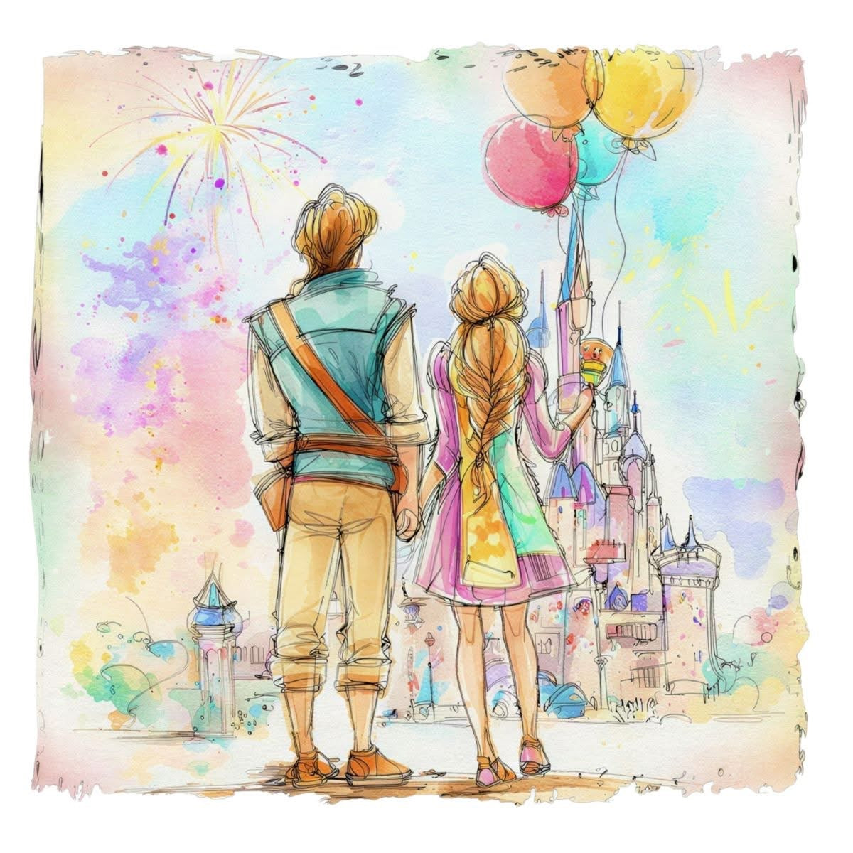 Water Color Disney T-Shirt Collection
