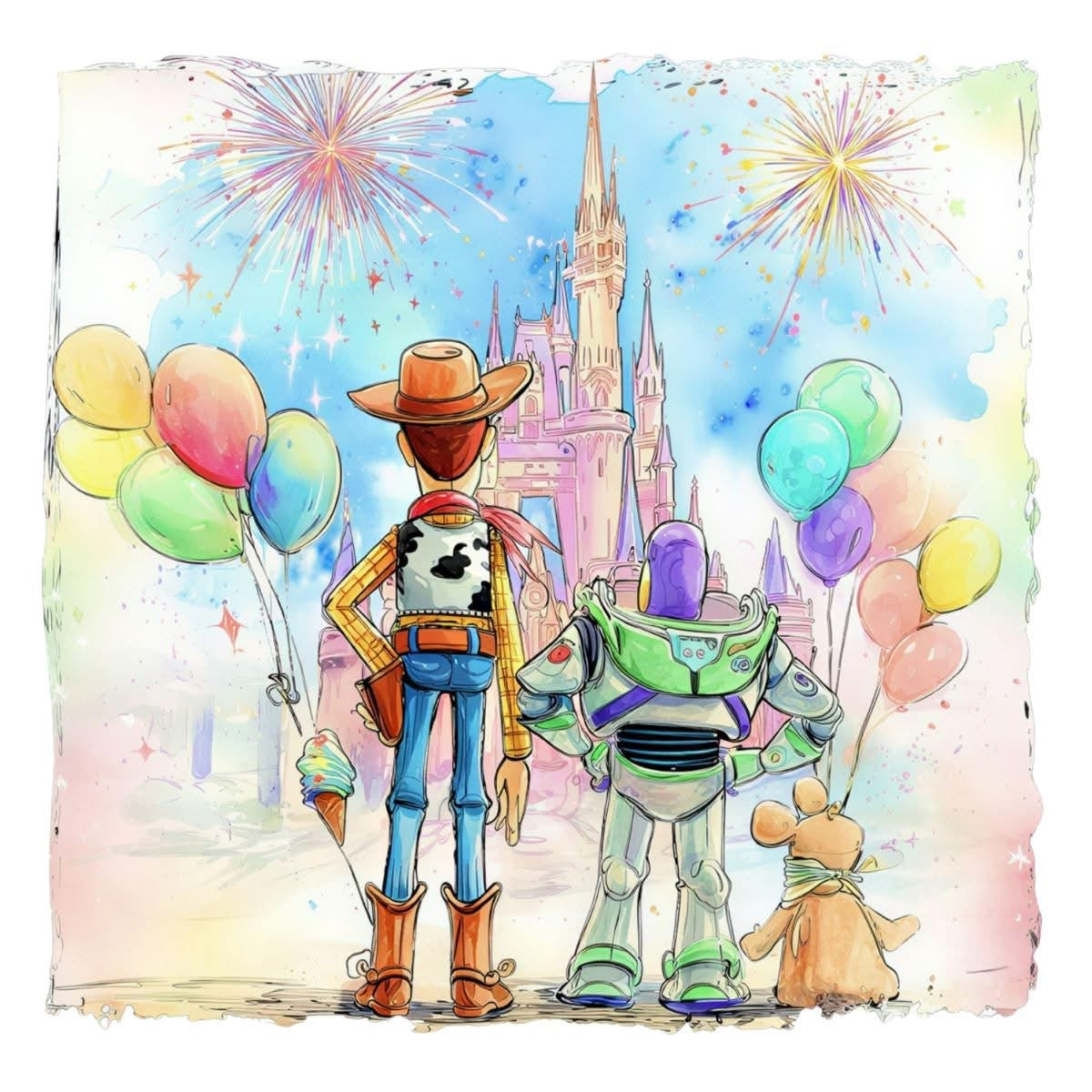 Water Color Disney T-Shirt Collection