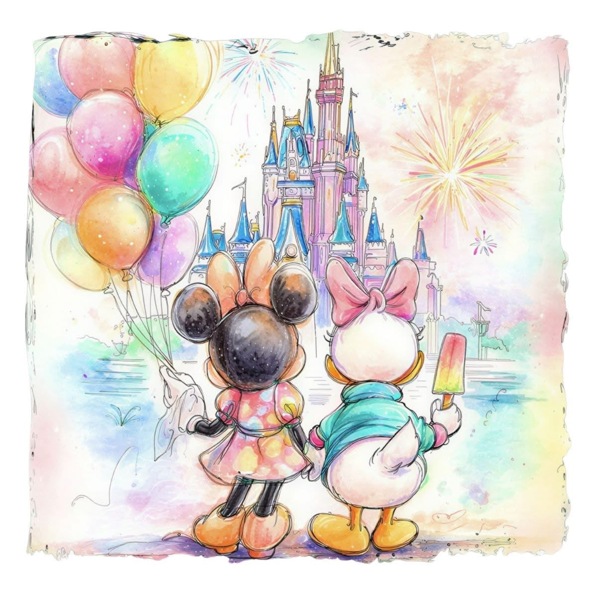 Water Color Disney T-Shirt Collection