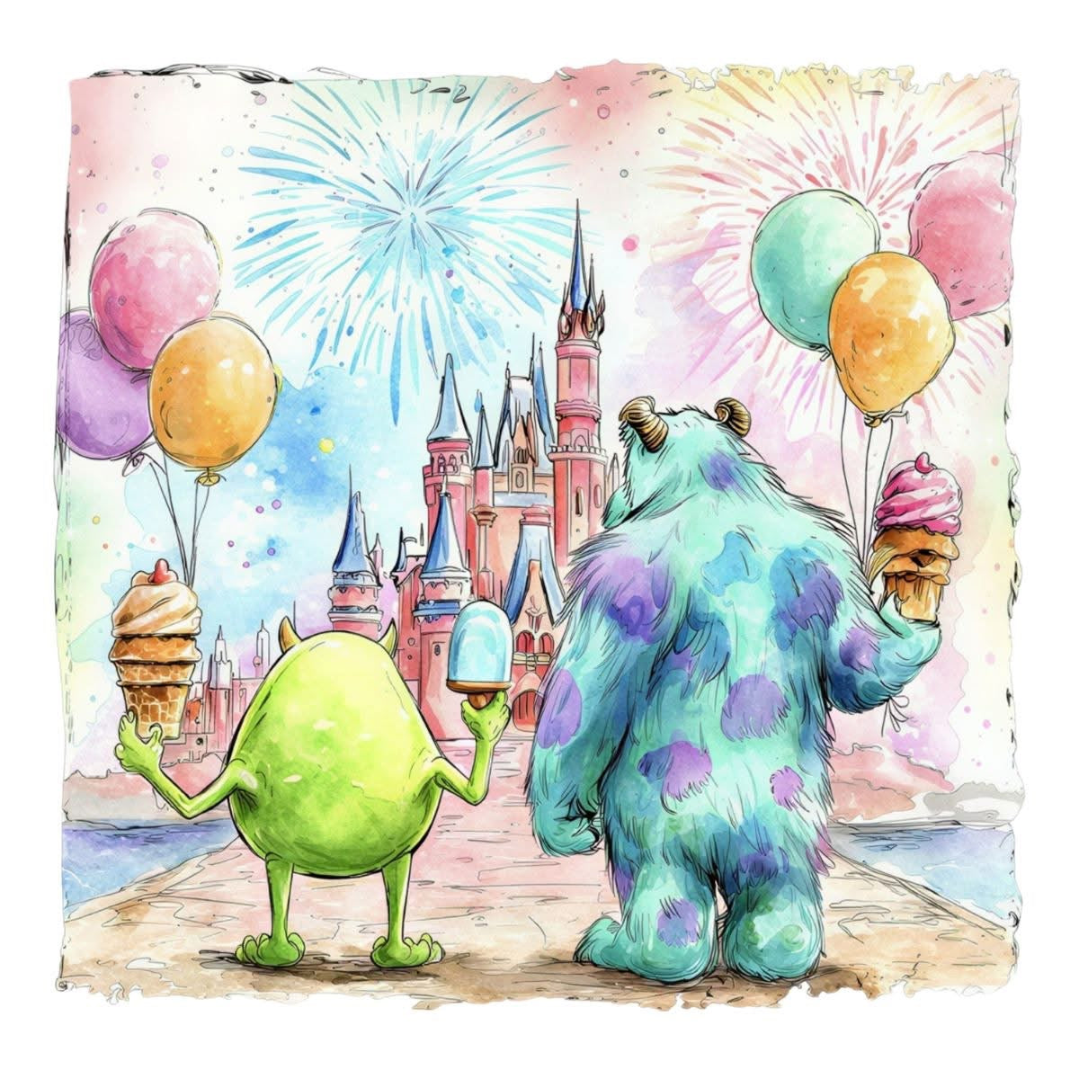 Water Color Disney T-Shirt Collection