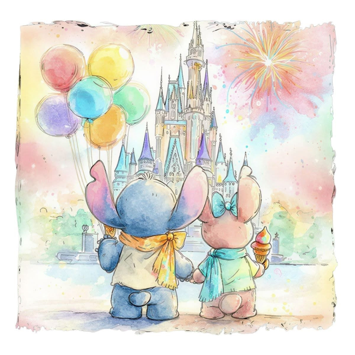 Water Color Disney T-Shirt Collection