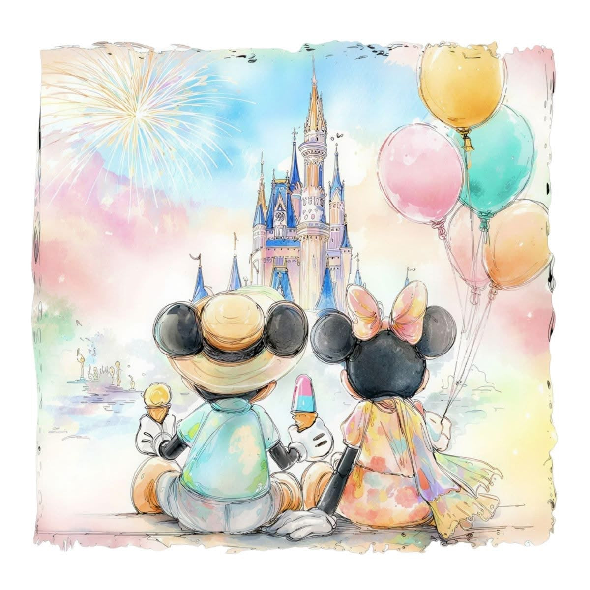 Water Color Disney T-Shirt Collection