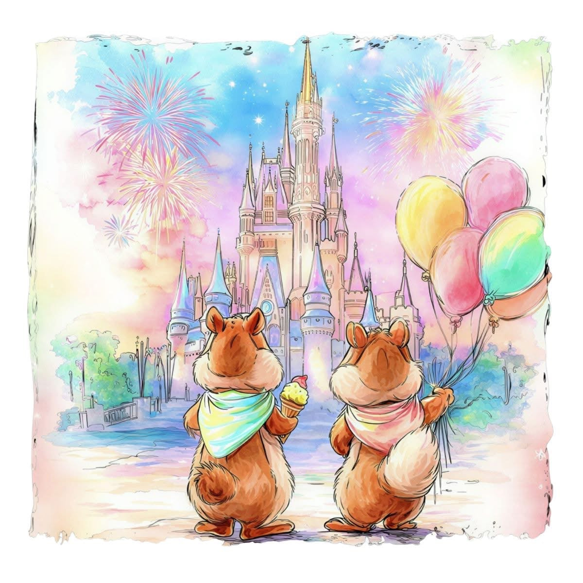 Water Color Disney T-Shirt Collection
