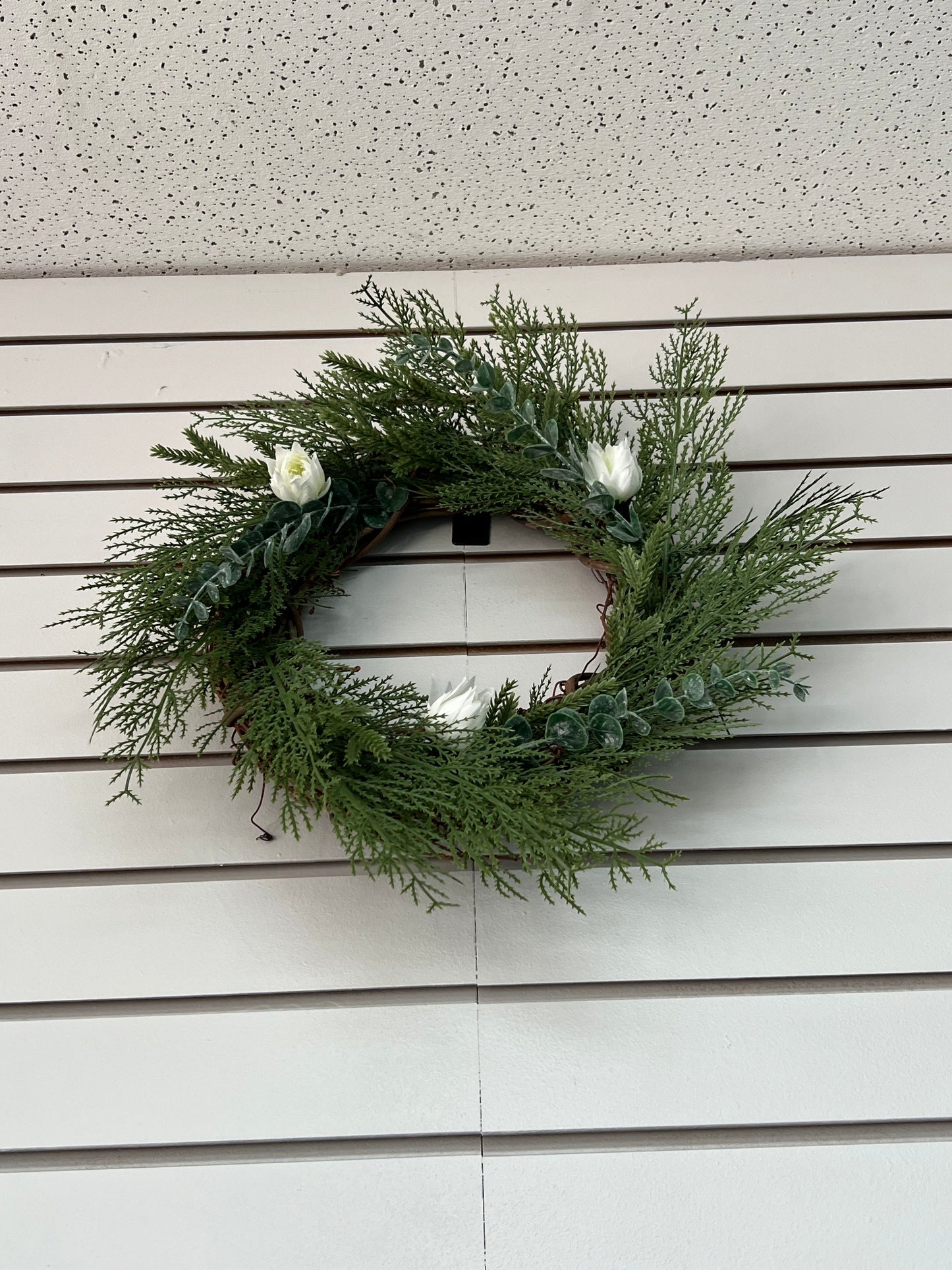 12 in Grapevine Evergreen Wreath