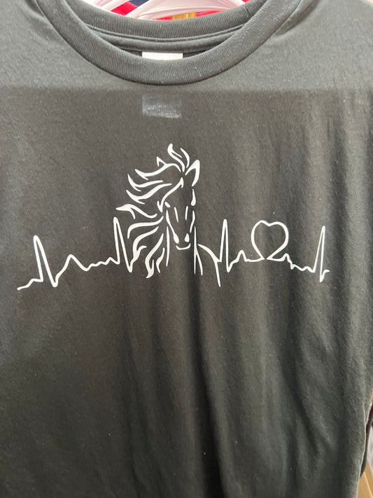 Horse Heartbeat T Shirt