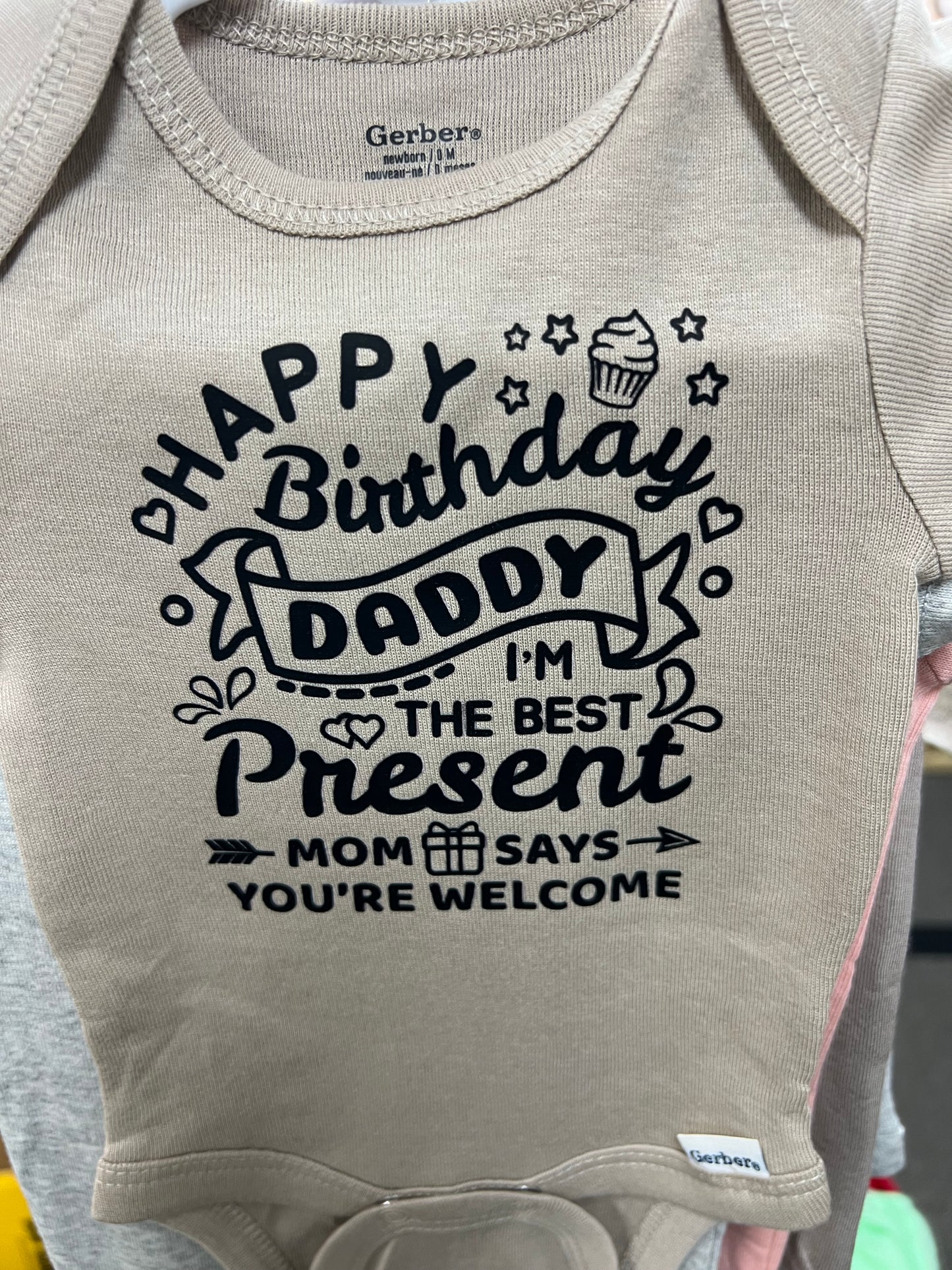 Happy Birthday Daddy Onsies