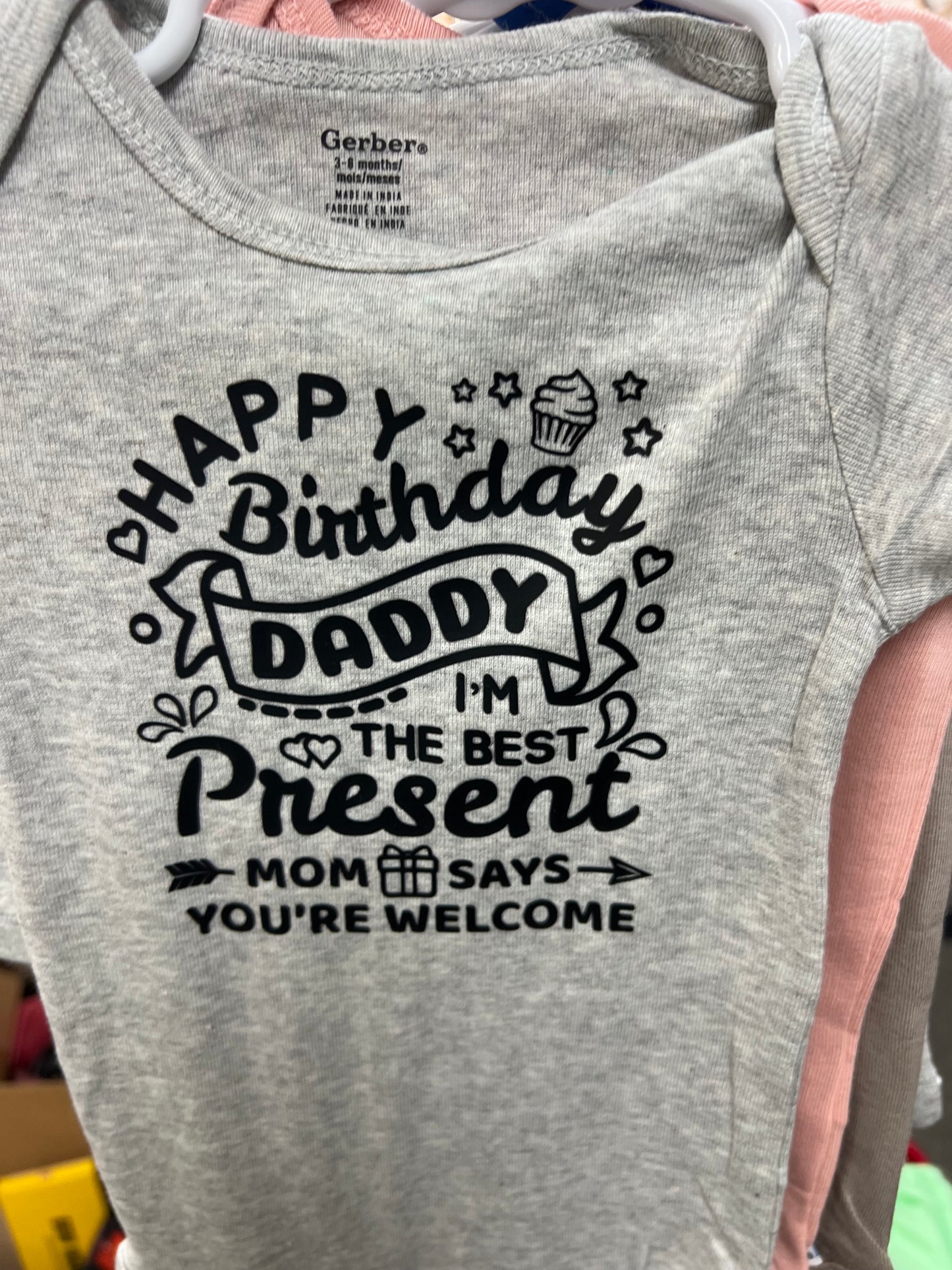 Happy Birthday Daddy Onsies