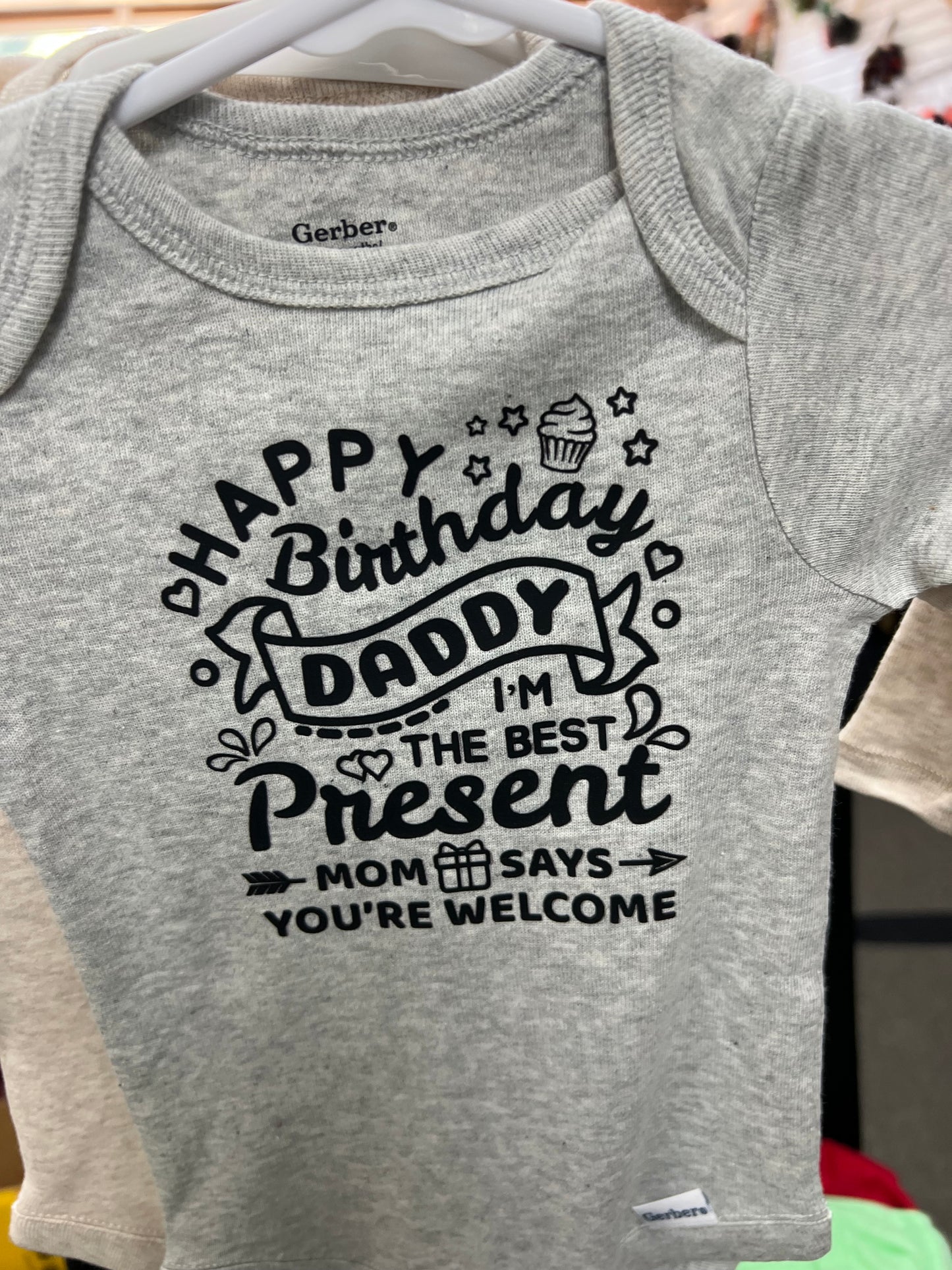 Happy Birthday Daddy Onsies