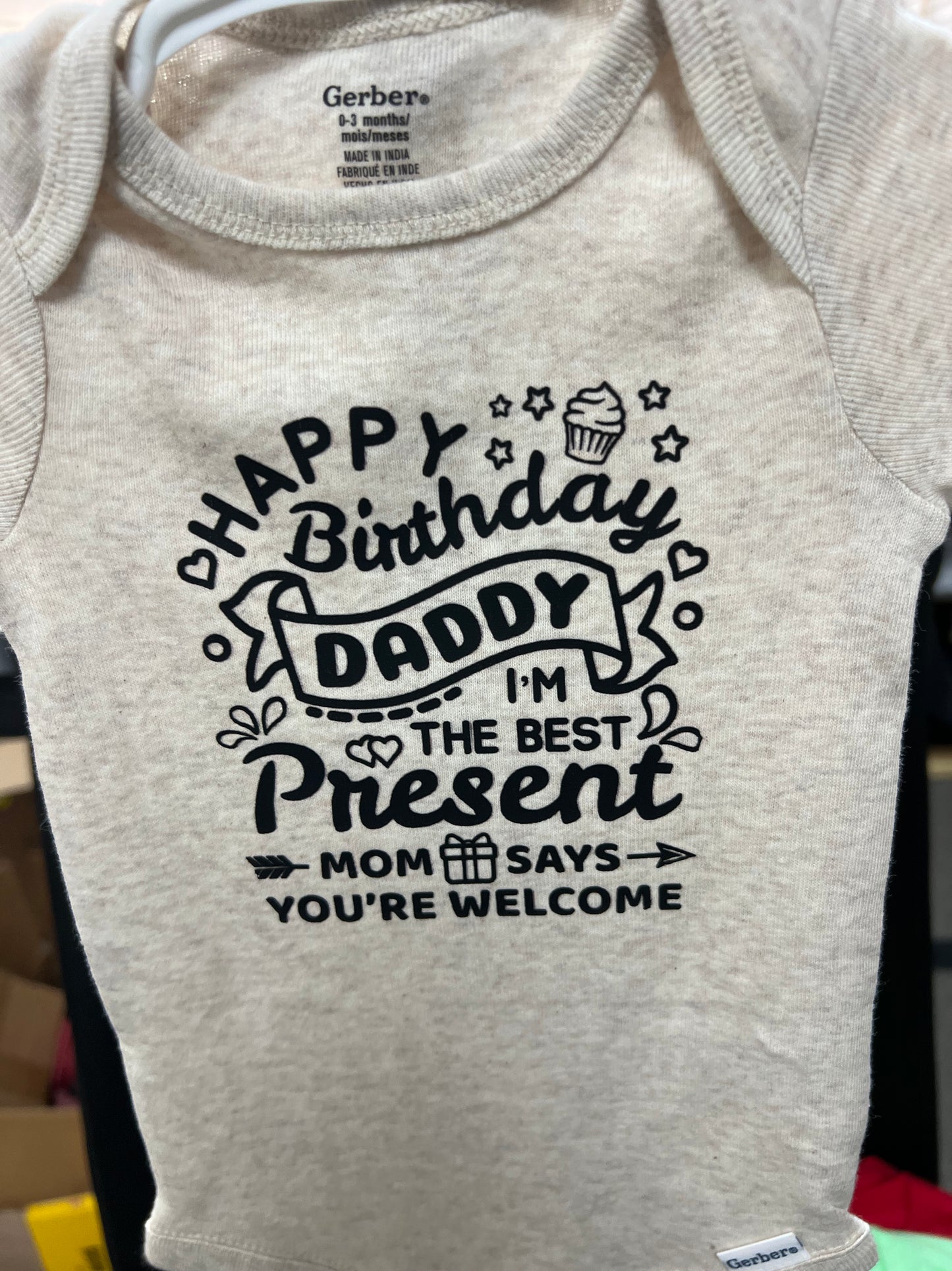 Happy Birthday Daddy Onsies