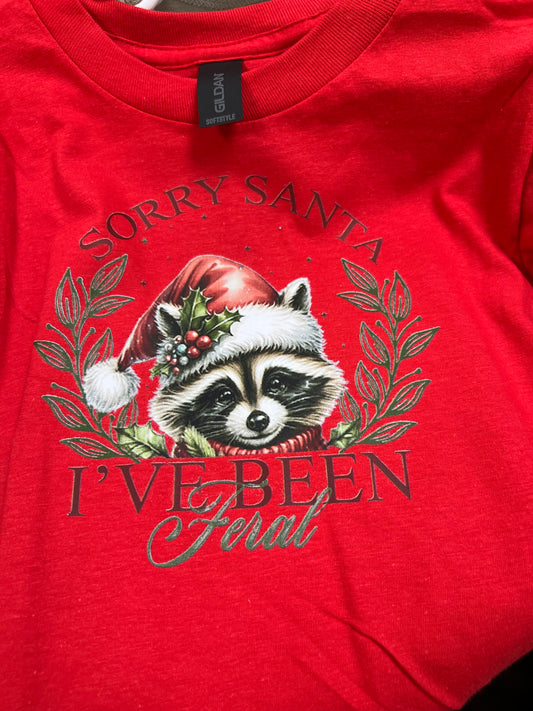 Sorry Santa Ive Been Feral - Youth T-Shirt