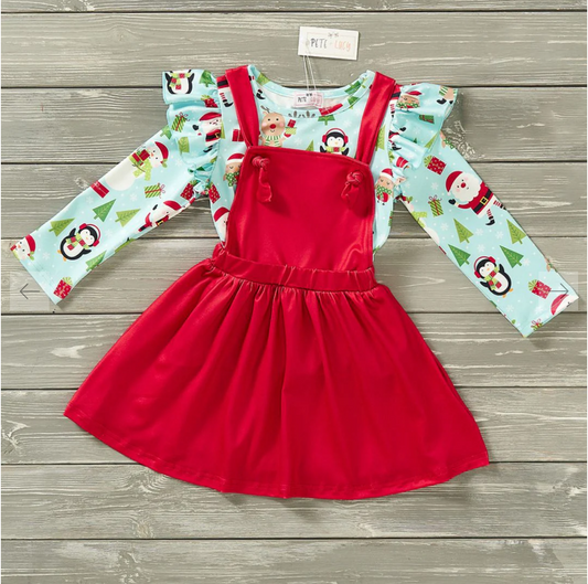 Pete & Lucy NorthPole Treasue Skirt Set