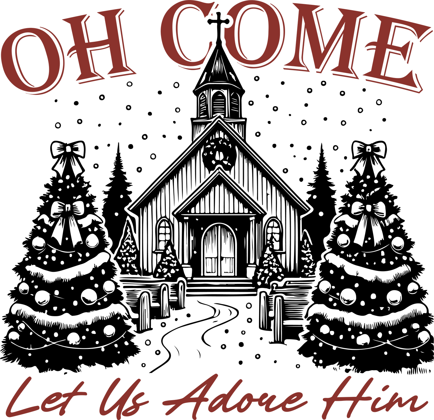 Oh Come Let Us Adore Him Tshirt