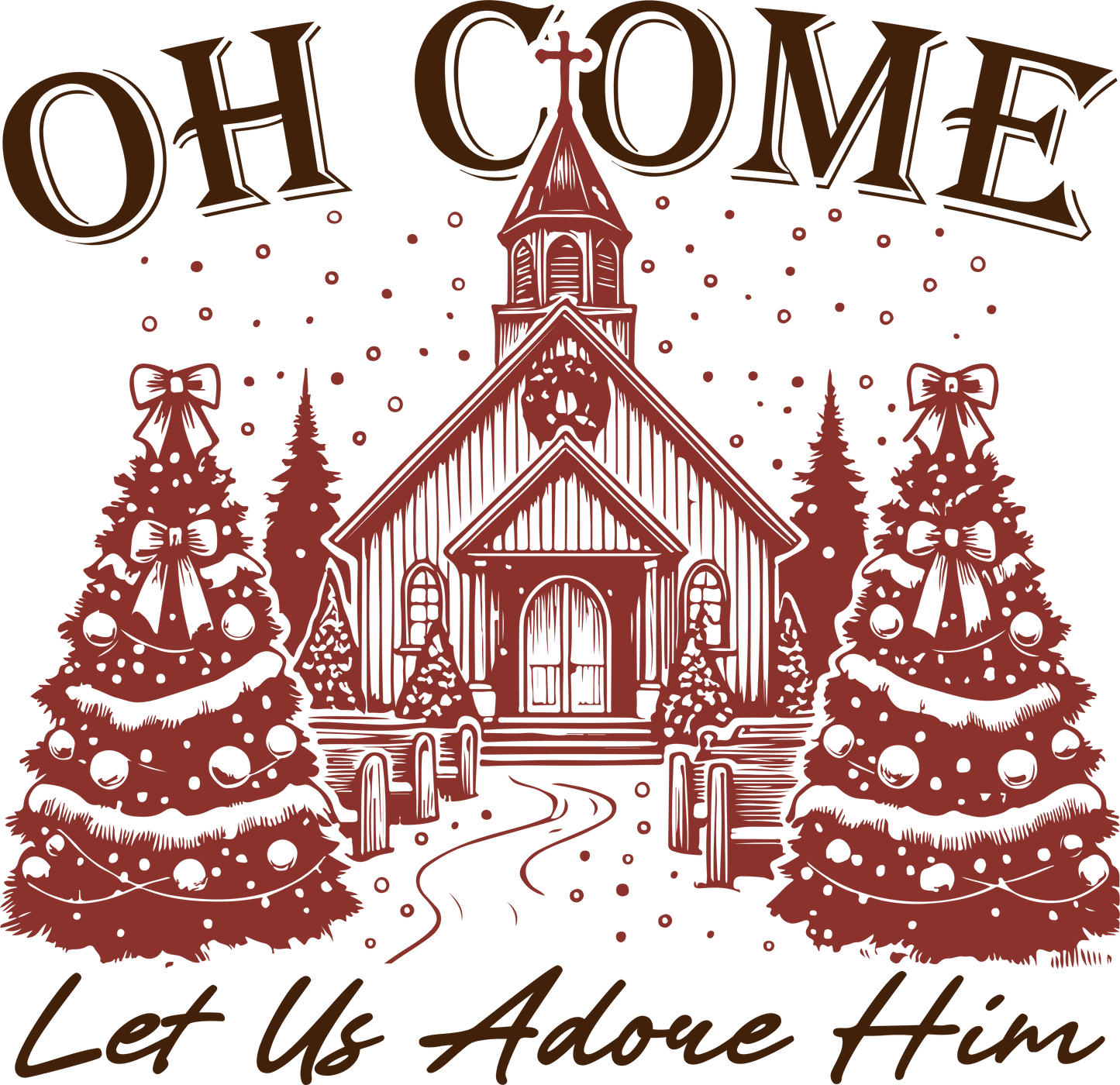 Oh Come Let Us Adore Him Tshirt