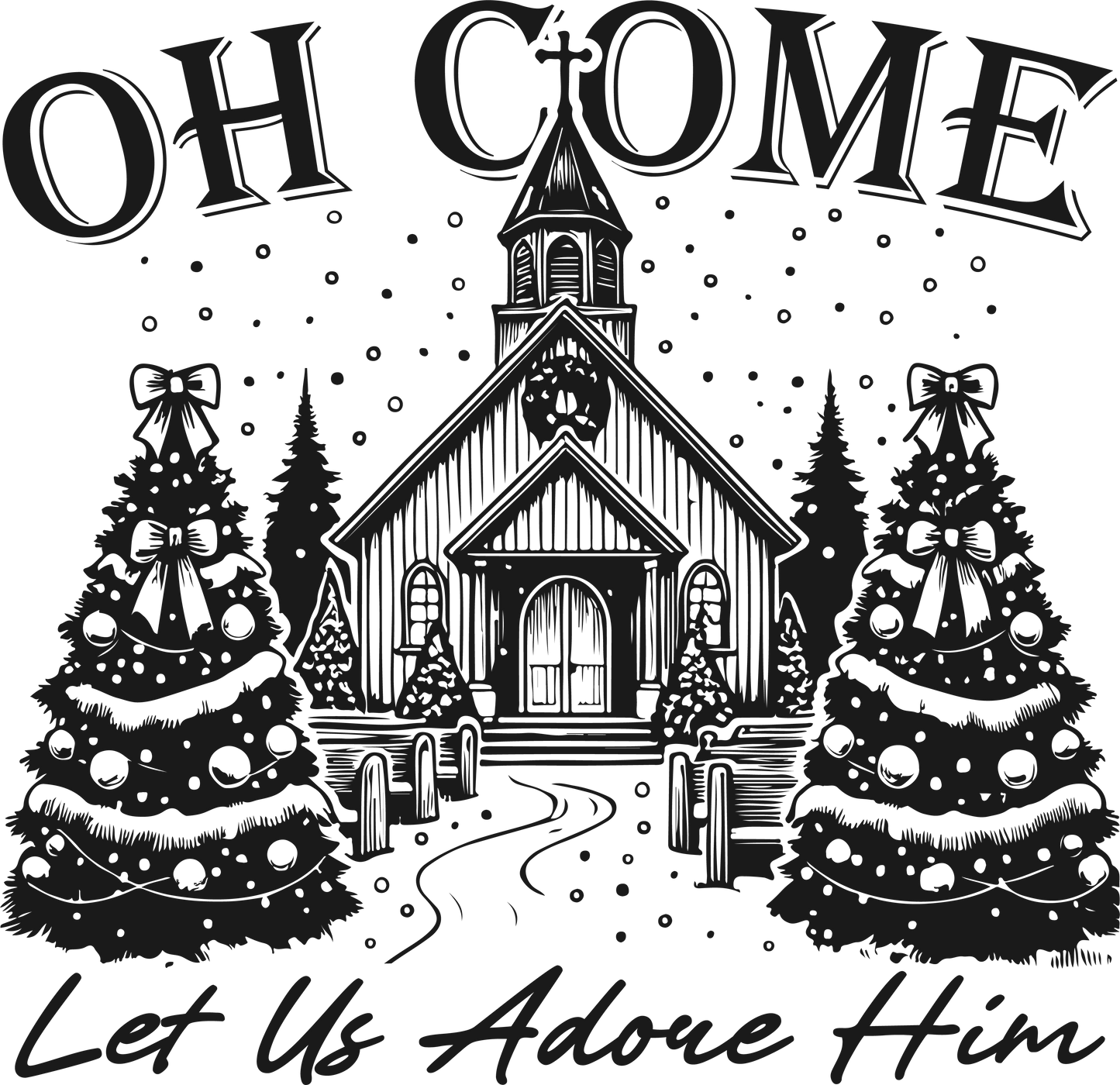 Oh Come Let Us Adore Him Tshirt