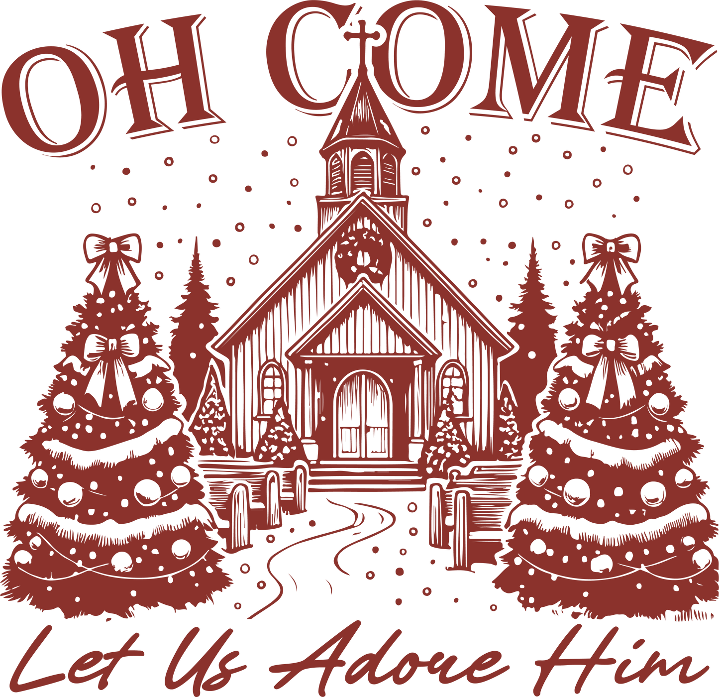 Oh Come Let Us Adore Him Tshirt
