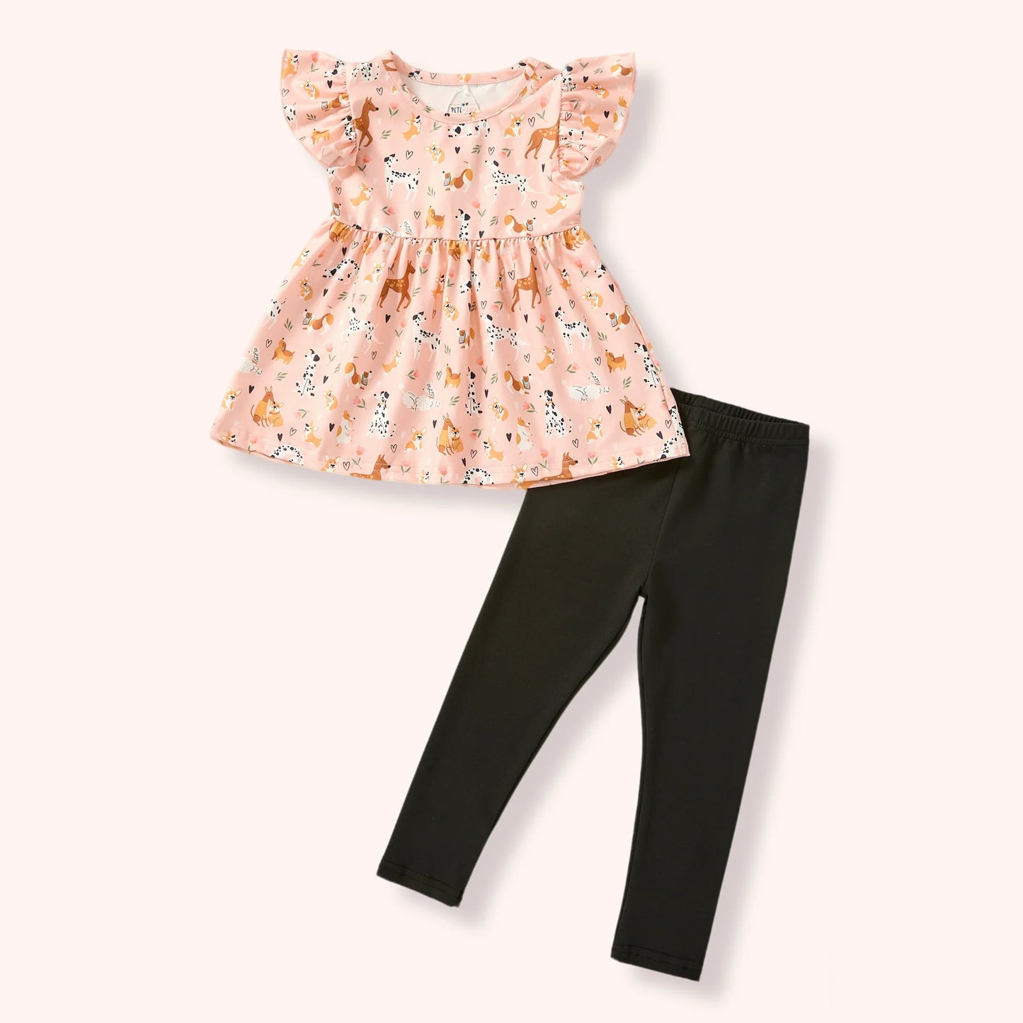 Pete & Lucy Playful Paws Pants Set