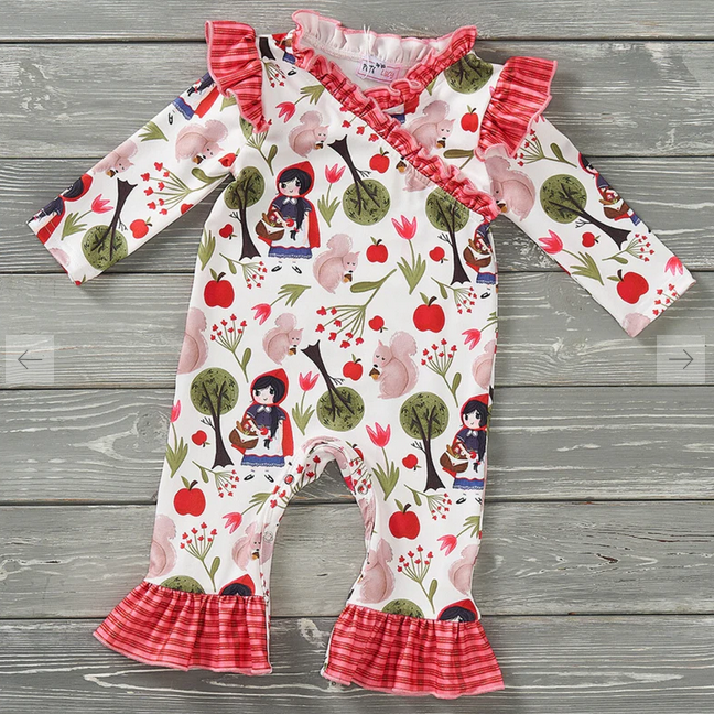 Pete & Lucy Litte Red Romper