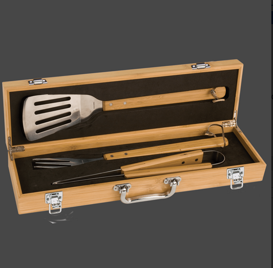 3 Piece Bamboo Grill Case